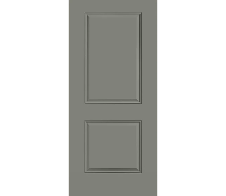  2 Panel Square Steel Entry Door