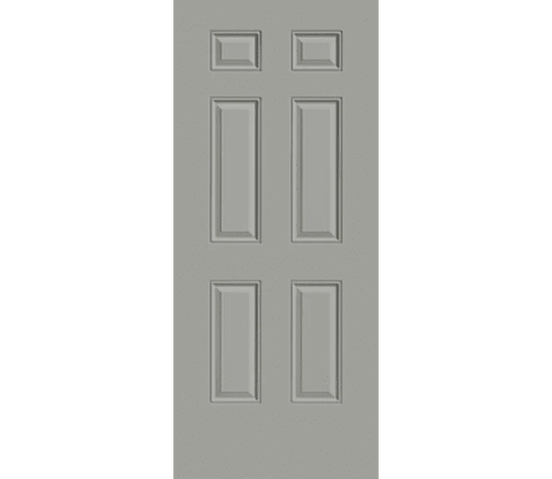  6 Panel Steel Entry Door